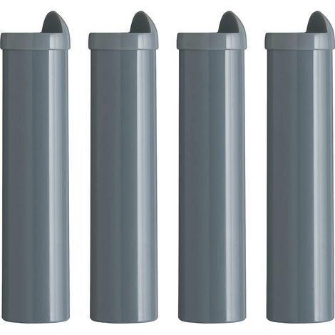Altobuy – Jeu de 4 pieds H22cm en plastique gris – Installation sans outils – Compatible cadres à lattes – Maintien optimal (1/3)