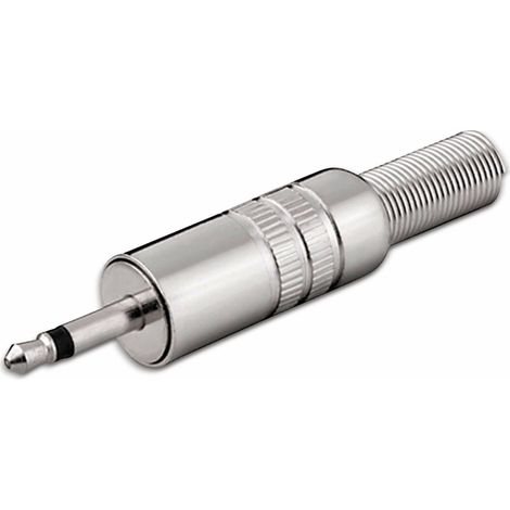 Klinkenstecker, 3,5mm, mono, Metall