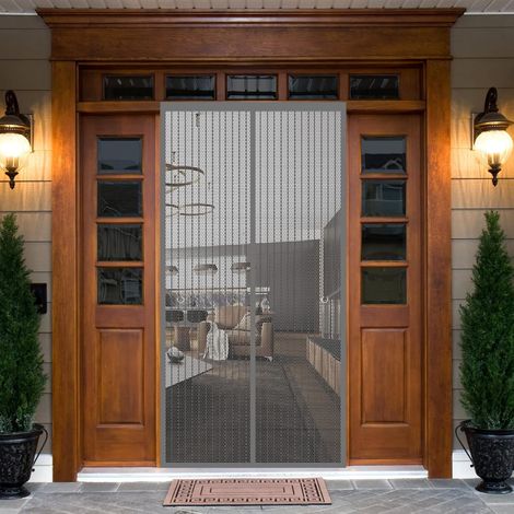 Moustiquaire De Fenêtre Magnétique 125 x 300 cm Anti Moustique Fenêtre Sans Poinçon Pou Aimantée Moustiquaire Pour Fenêtres Porte, Gris