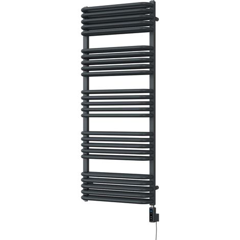 Crossmoor - Anthracite Electric Towel Rail H1269mm x W500mm 900w Thermostatic WIFI (1/2)
