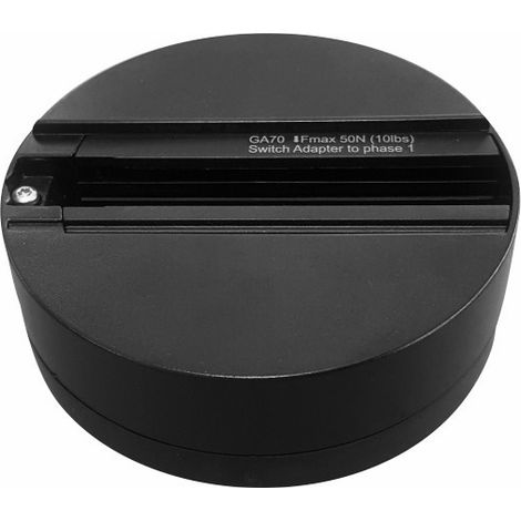 Base rotonda 100mm per proiettore trifase Nero Beneito Faure 4701