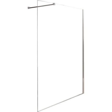 ONDEE ZEN - Paroi de douche ITALIENNE - Verre trempé 8mm - Transparent - 140x200cm
