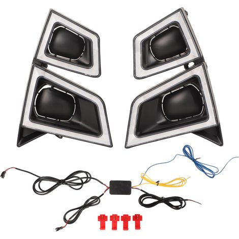 Luz de señal de giro LED DRL de 12 V, luz antiniebla, ámbar blanco, 4555 lm, 5000-8000 K, repuesto para ISUZU Dmax Pickup 2020-2021 (1/5)
