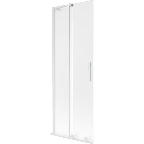 Mexen Velar L Wannenspritzschutz 2-flügelig verschiebbar 70 x 150 cm, matt, weiß - 896-070-003-31-20 (1/5)