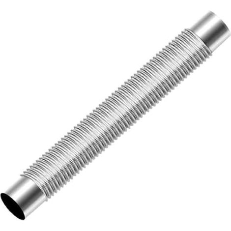 Tuyau de cheminée en acier inoxydable, tuyau de poêle en métal, coude de remplacement pour tubage de cheminée, rallonge de conduit de cheminée mural (1/5)