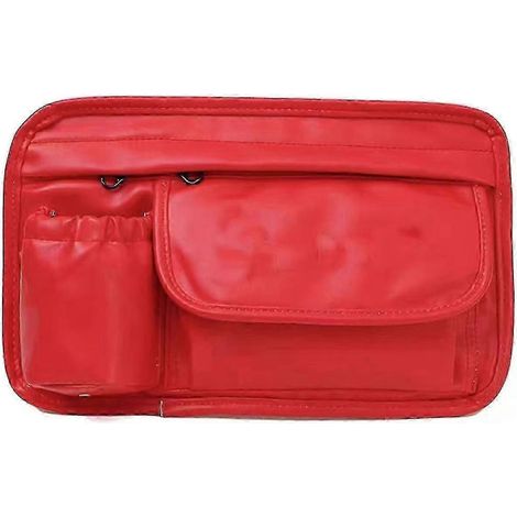 Sacoche de rangement étanche pour gants, compatible avec les scooters Piaggio Vespa GTS LX LXV Sprint Primavera 150 et 300 (accessoires moto - yvan, rouge) (1/5)