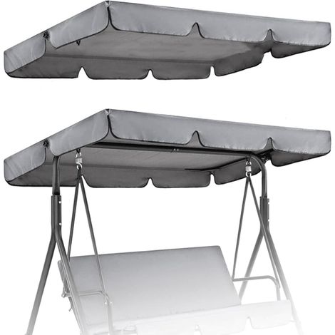 1,142x120x18cm,Toit de Balancelle, Housse de Toit Résistante pour Balancelle - Toit Pare-Soleil Imperméable pour Balancelle de Jardin - Toit pour Balancelle Suspendue (1/5)