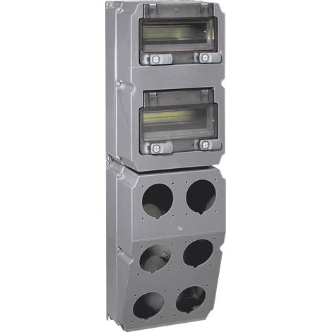 Cassetta componibile Hypra preforata con guida 2x9 moduli per 6 prese 16A o 32A 740x230x181mm - LEG059848