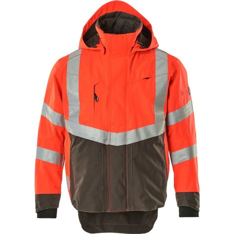 Mascot SAFE SUPREME Warnschutz Hard Shell Jacke Harlow 15501-231 Gr. M hi-vis rot/dunkelanthrazit (1/5)