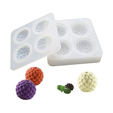 Moule de cuisson 3D Moule à dessert bricolage 4 trous Framboises-Fei Yu (1/3)