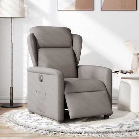 Maison Exclusive - Relaxsessel Elektrisch Taupe Stoff