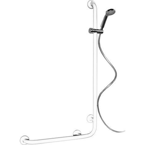 Goman maniglia inox saliscendi doccia 60x120 bianco (1/3)