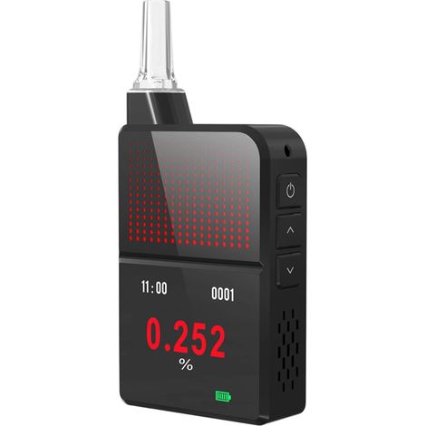 【Maison connectée】Alcootest, alcootest portable, alcootest professionnel avec écran numérique et 5 embouts (1/5)