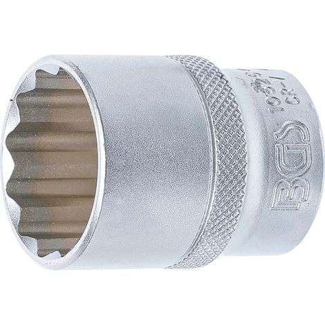 Llave de vaso 12 caras  entrada 12,5 mm (1/2")  26 mm (1/3)