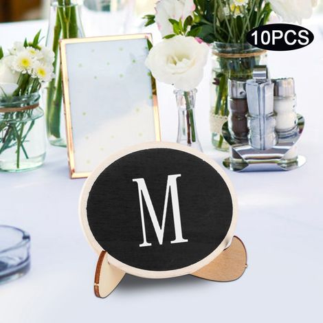 10 Stück Mini-Holztafeln, Tischdekoration, Schreibtisch-Nachrichtentafeln, Ornamente für Hochzeitsdekoration (1/5)