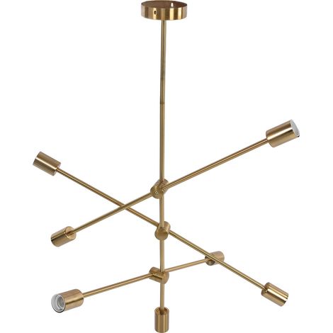 Geometrische Pendelleuchte mit 6 Leuchten, einzigartiges und langlebiges Design, 110–220 V (1/5)