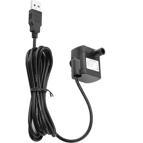 Pompe électrique USB DC 5V sans balais pour aquarium, fontaine et circulation d'eau (1/3)