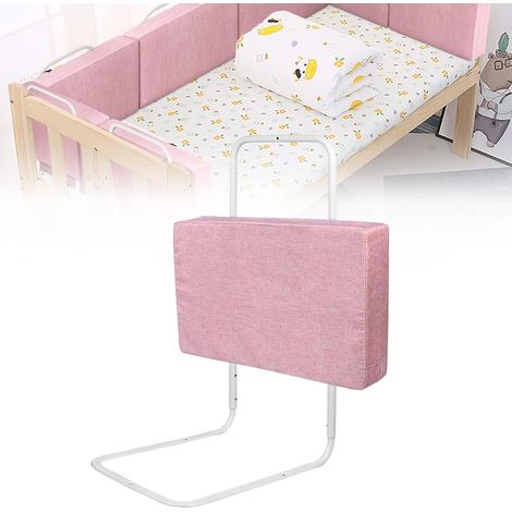 Barrière de lit pour enfant - Protection anti-chute - 50 cm - Réglable en hauteur - Pour lits d'enfants, lits de parents et tous les matelas en bois massif (vert) (1/5)