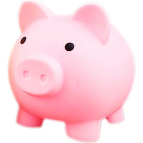 Rose, taille M, animal de dessin animé, petit cochon, coffre-fort, boîte de dépôt bancaire, c (1/5)