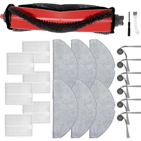 Filtre pour aspirateur brosse pour aspirateur Filtre de brosse pour aspirateur filtre de 21Pcs M5/ M5+/ L5 Aspirateur accessoire Main Side Brosse HEPA Filtre Serpillière Pads (1/5)