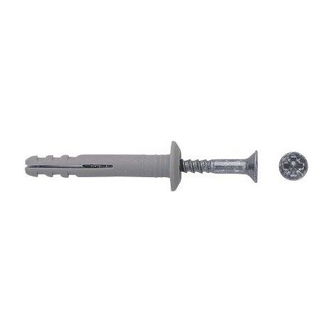 TASSELLO NYLON PROLUNGATO N-P FISCHER - VITE A CHIODO N 6X40/7 P CF=PZ 100- 1 confezioni