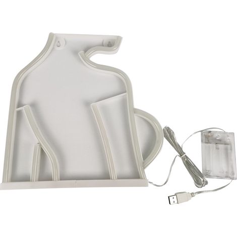 LED-Neonlichtschild „Lady“ zur Wanddekoration, Betrieb über USB und Batterien möglich, ideal für Wohnzimmer, Bar, Party, Weihnachten oder Hochzeit. (1/5)