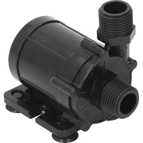 Pompe de circulation miniature sans balais ultra-silencieuse pour fontaine, 12 V CC, 30 W, 13 L/min, hauteur de refoulement de 12 m, pompe de surpression pour chauffe-eau, pompe à eau amphibie (1/5)