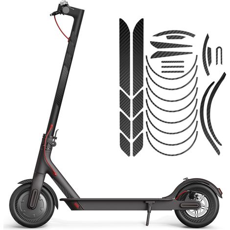 Carbon fiber film stickers are suitable for creative stickers for Xiaomi M365 1S M187 PRO PRO2 electric scooters.
