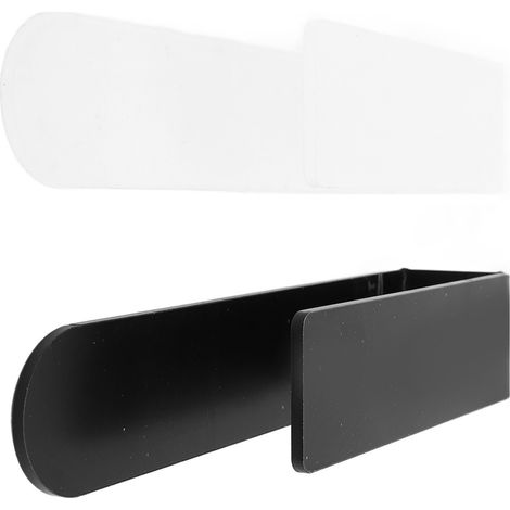 2 Pièces barre porte-serviettes essuie-mains en plastique forme U mural autocollant pour salle de bain cuisine (1/5)