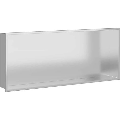 Nichos de Ducha Plateado 75 x 30 x 9,5 cm Acero inoxidable vidaXL