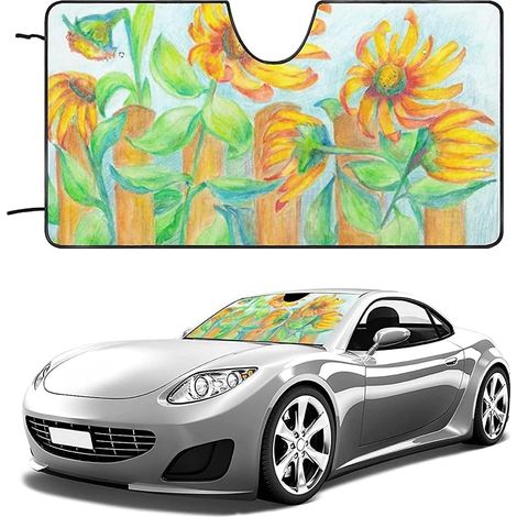 Pare-soleil pour pare-brise de voiture chien, motif dogue mignon