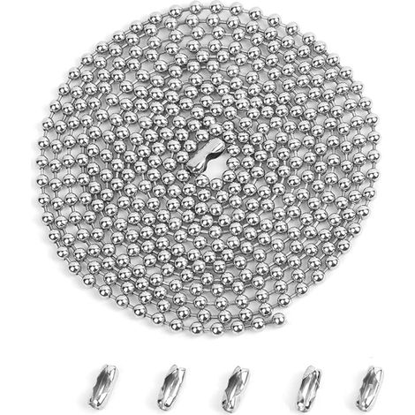10cm metal bead chain with metal buckle, 1 piece, vertical curtain accessory, 4.56mm iron bead buckle connector, in stock. (1/5)