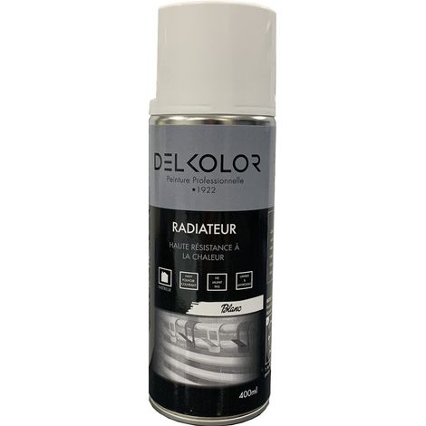 Delkolor peinture spéciale radiateur en aérosol 400 ml Couleur: BLANC (1/2)