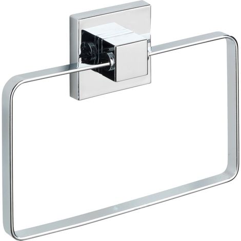Anneau porte-serviettes sans perçage en acier inox QUADRO (1/5)