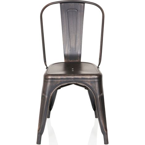 [GEBRAUCHT] B-Ware hjh OFFICE Stuhl Bistrostuhl Sitzgelegenheit schwarz gold VANTAGGIO COMFORT (1/2)
