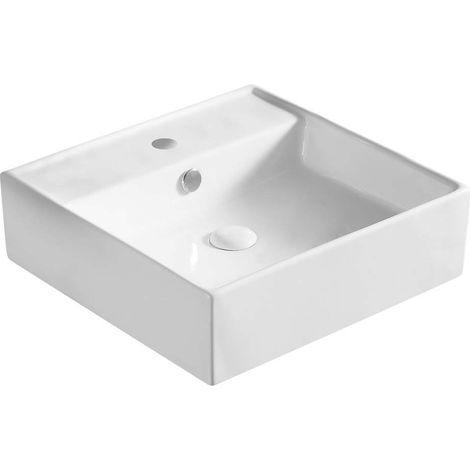 Lavabo d'appoggio serie la40 cm 46.5 x 46.5 (1/3)