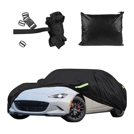 Housse de Voiture complète pour MK1 MK2 MK2.5 NA NB 1989-2024, 210D imperméable Toutes Saisons pour MK1 MK2 MK2.5 avec Bande réfléchissante, Sangles Coupe-Vent (MK1/MK2/MK2.5/NA/NB) (1/5)