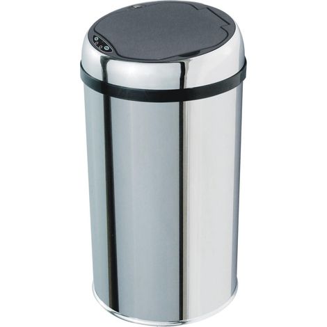 BAT-12LA AS Design Originale Poubelle Sensor Automatique Inox Capacité 12 Litres (1/4)