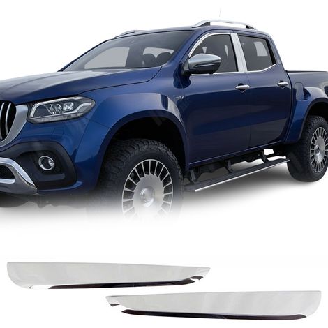 OMAC Garniture de Vitre Arrière pour Mercedes Classe X 2017-2021 acier inox 2 Pcs (1/5)