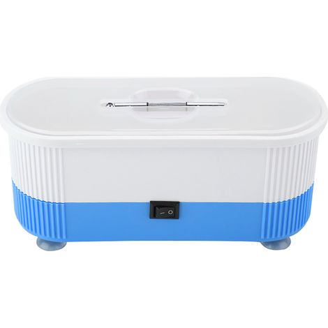 1 nettoyeur à ultrasons pour lunettes, lentilles de contact et bijoux, avec tournevis intégré, fonction vibration, piles AAA (1/5)