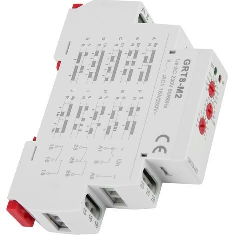 GRT8-M2 Multifunktions-Zeitrelais, 10 Funktionen, DIN-Schienenmontage, 220 V AC (1/5)