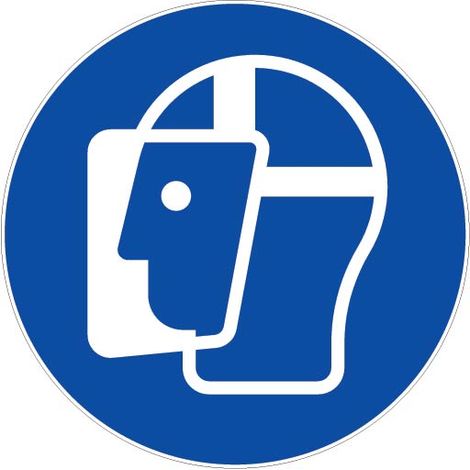 Panneau Visière de protection obligatoire - Rigide Ø180mm - 4042060