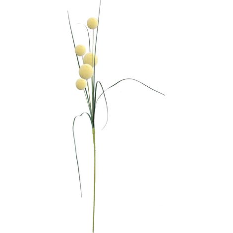 Boule De Fleurs Artificielles - 5 Têtes Décoration Intérieure Table Mariage - Jaune (1/5)