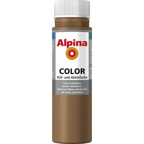 Alpina Color Abtönfarbe candy brown 250 ml Abtönfarbe (1/3)