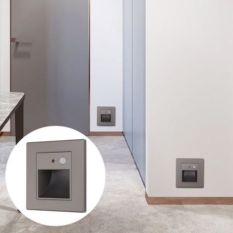 Lampe de marche LED 1,5 W avec détecteur de mouvement, idéale pour les couloirs, les armoires et l'éclairage d'angle des chambres. (1/5)