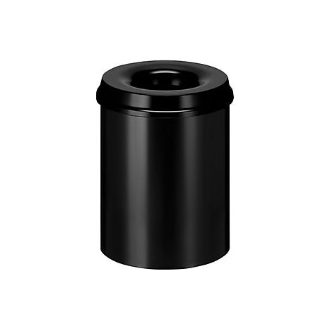 Papelera de seguridad acero autoextinguible capacidad 15 l