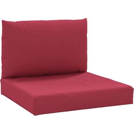 vidaXL Pallet Cushions 2 pcs Wine Red Oxford Fabric