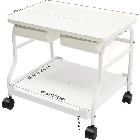 Chariot de salon, construction en fer et bois, capacité de charge 18kg, dimensions 504247cm, hauteur 12cm, usage intérieur (1/5)