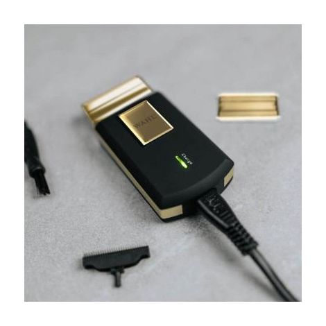 Rasoio elettrico da viaggio WAHL Travel Shaver Gold 07057-016 nero opaco oro ricaricabile (1/2)