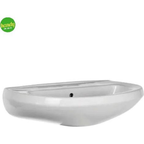 Lavabo Sospeso Barbottina Serie Tris In Ceramica Bianco